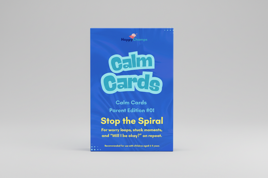 HappyChamps CalmCards™️ - #01 Stop the Spiral Scripts (Instant Download) One line to SAY + one thing to DO — use tonight.